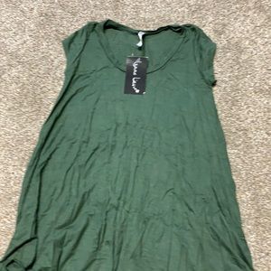 Green tunic top